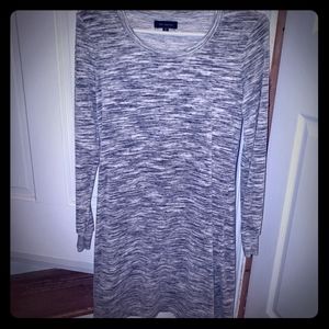 Grey sweater dress